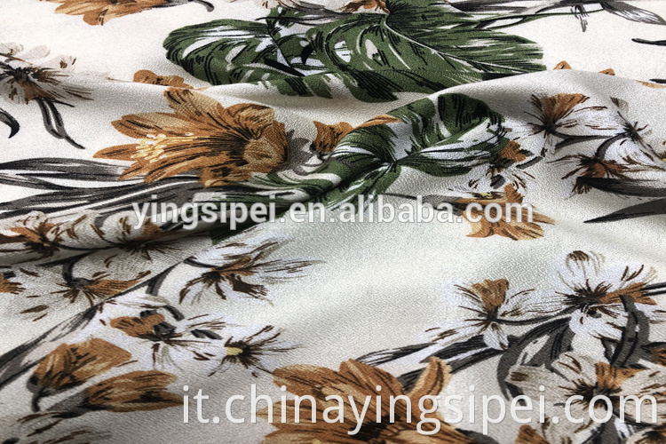 100% VISCOSE MOSS CREPE PRINTED FABRICS